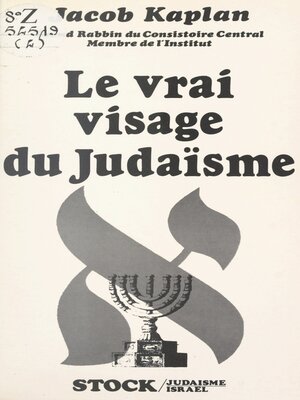 cover image of Le vrai visage du judaïsme